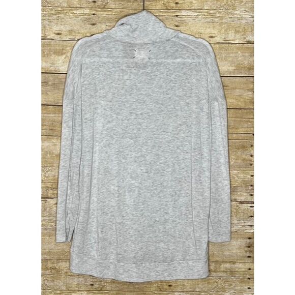 LOU & GREY FUNNEL NECK LONG SLEEVE CASUAL RELAXED COMFORTABLE TUNIC SHIRT MEDIUM - Picture 2 of 2